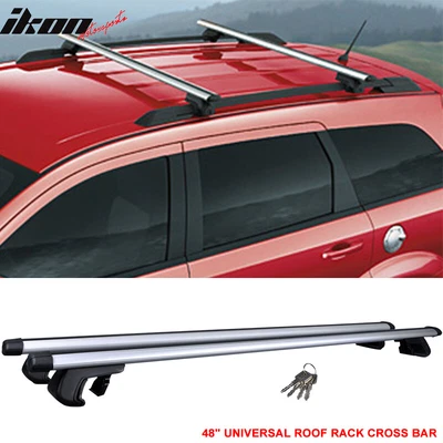 $74.99 • Buy Roof Rack Universal Top Cargo Luggage Carrier Cross Bar Aluminum Anti-theft Lock