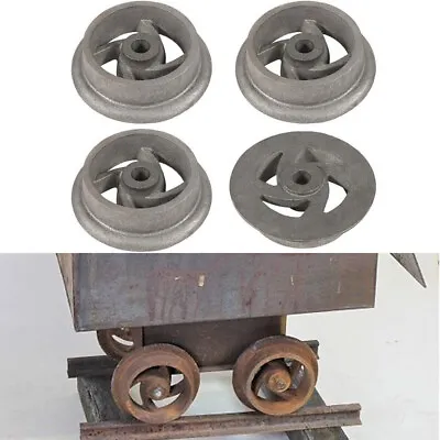 4PCS Mining Ore Car Small Track Mine Cart Wheel Cast Iron For LG 7 1/4 Dia • $122.54