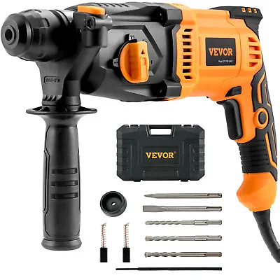 VEVOR Rotary Hammer Drill Corded Drills 1  4 Modes SDS-Plus Chipping Hammers • $56.99