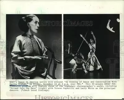 1984 Press Photo Scenes From Martha Graham Special On  Great Performances  • $16.99