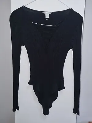 H&M Black Bodysuit Size M • £5