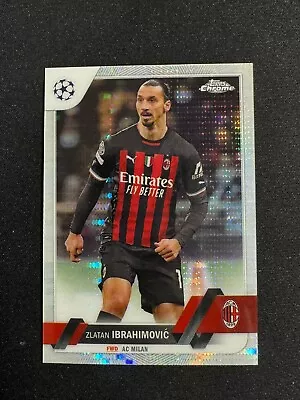 Topps 22-23 Chrome UEFA UCC AC Milan Zlatan Ibrahimovic Pulsar • $10