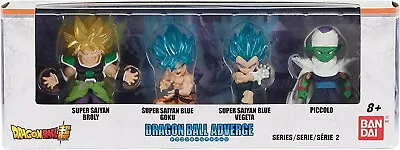 Official Dragon Ball Z Super Adverge 2  Figures Set 4 Goku Vegeta Broly Piccolo • $16.99