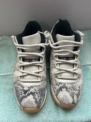 Size 11 - Jordan 11 Retro Low Light Bone Snakeskin 2019 • $55