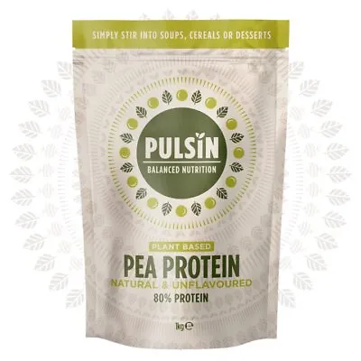 Pulsin Powder Vegan Protein – Pea – Low Carb – 1kg Non-GMO & Gluten Free • £17.99