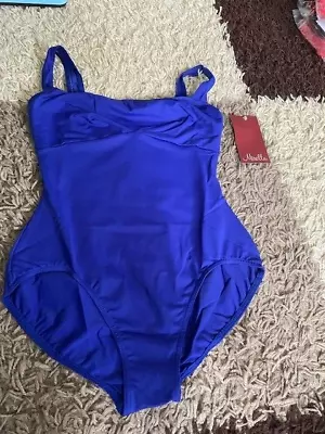 Blue Bloch/Mirella Wide Strap Camisole Leotard -Size Large  M407LM • £15