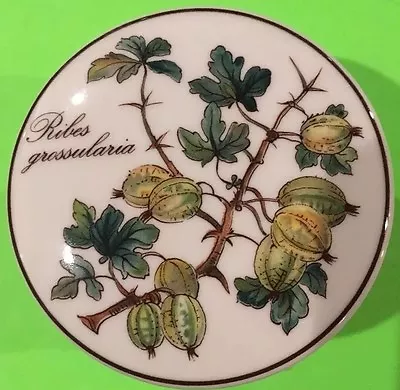 Villeroy & Boch Porcelian Gooseberry Botanica Covered Candy Trinket Jewelry Box • $24.99