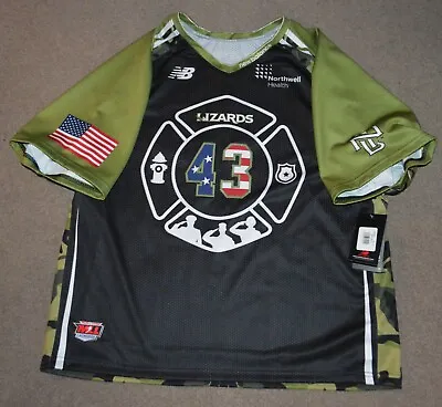Ryan Walsh New York Lizards Game Issued First Responders Lacrosse Jersey MLL • $249.95