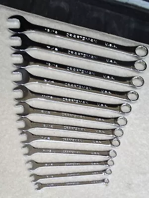 CRAFTSMAN PROFESSIONAL K Combination Wrench Set USA SAE 1/4 -15/16  Tool Vintage • $149