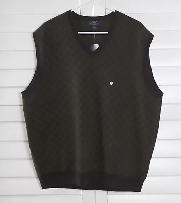 BROOKS BROTHERS 346 NWT $89 Mens 100% Lambswool Argyle Sweater Vest Top Size XL • $33.99