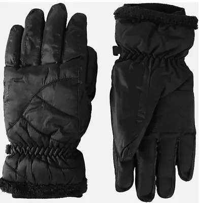 MANZELLA Women’s Marlow Ski Gloves Waterproof Touchscreen Capable Size S/M Black • $15.85