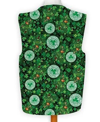 $21.13 • Buy Happy St Patricks Day Shamrock Leprechaun Fancy Dress Waistcoat