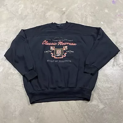 Vintage IOU SWEATSHIRT 90s I.O.U. Logo L Limited Edition 80s Men’s Women’s • $24.99