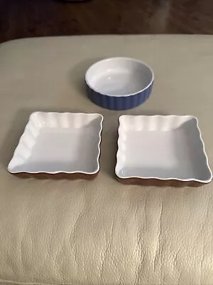 Fluted  Ceramic Tart Pans (3) Small • $8.75