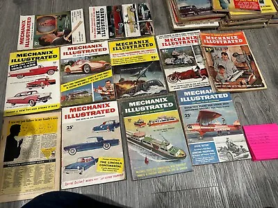 1955 Mechanix Illustrated Set Of 11 Magazines. Priced To Sell. Selling As Is • $25