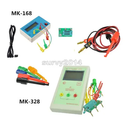 MK-328/MK-168 LCD TR Transistor Tester Diode LCR ESR Meter Test Hook Clips Probe • $21.88