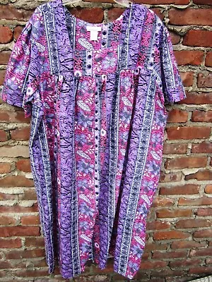 New 100% Cotton  Muu-Muu Shift  House Dress  3X • $19.99