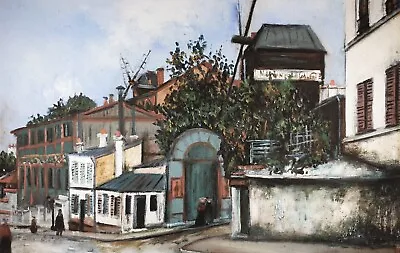 Maurice Utrillo V. Le Moulin De La Galette Hand Signed Lithograph • $560.61