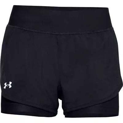 Women's Under Armour UA Speedpocket 2-in-1 Shorts In Black • £16.99