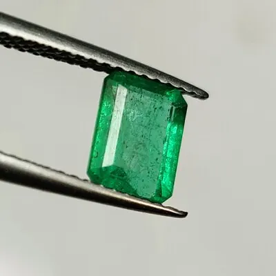 1.16 CT - Natural Emerald Fine Green Luster Gem Octagon Shape Zambian - 5000 • $24.99