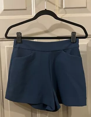 Zara Back Tie Aqua Shorts Sz S • $3.99