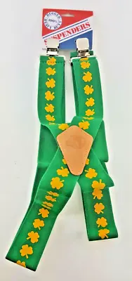 $17.97 • Buy Suspender 48  American Made Usa St Patrick's Day Shamrock Saint Patty Clover