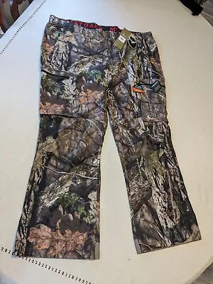 Mossy Oak Mens Camo Hunting Pants Technical Layer Rain Factor Water Resist 3XL • $18.95