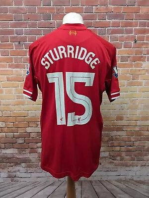 Liverpool 2013/14 Home Warrior Mens Large Football Shirt Sturridge #15 • £45