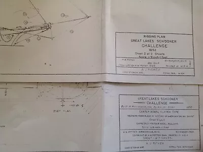 DIGITAL PLAN For GREAT LAKES SCHOONER  CHALLENGE  SAIL BOAT Shipbuilding Model • $17