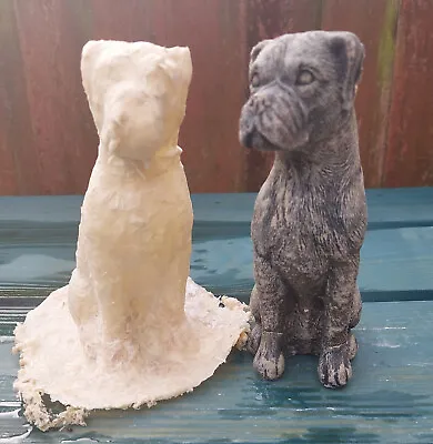 Handmade Latex & Fibreglass Strands Sitting Dog Mould • £12