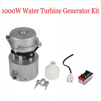 $237.89 • Buy 1000W Mini Portable Hydro Water Turbine Generator Kit Electric Power Station