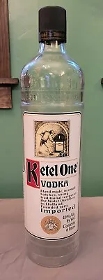 Ketel One Vodka Display Bottle 22.5  Tall Liter 5.5  DIA Huge 6 Liter  • $100
