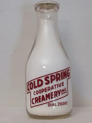 TRPQ Milk Bottle Cold Spring Cooperative Creamery Dairy Roanoke VA VERY RARE  • $24.99