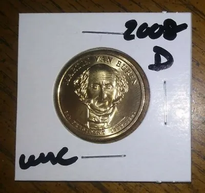 UNC - 2008 - D Mint - Martin Van Buren - Presidential Dollar Coin -$1 USD  • $3.24