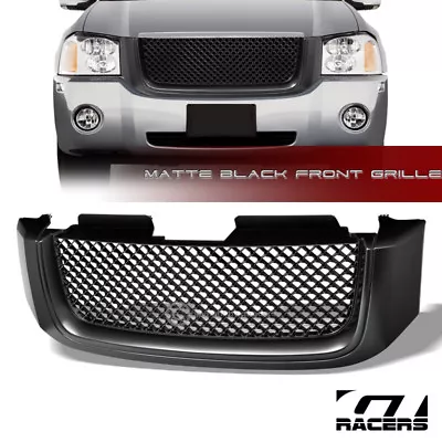 Matte Black For 2002-2008 GMC Envoy Badgeless Mesh Front Bumper Grill Grille ABS • $80