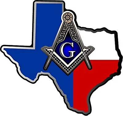 ProSticker 125V (One) Masonic Freemason Texas Shriner Compass Square Decal • $6.95