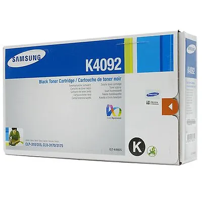 1 X Samsung Black Original OEM Laser Toner Cartridge CLT-K4092S 1500 Pages • £56.99
