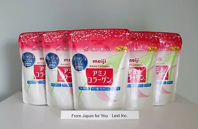 Meiji Amino Collagen Powder Refill STANDARD【5pcs ×28days (196g) 】for Beauty • $106.99