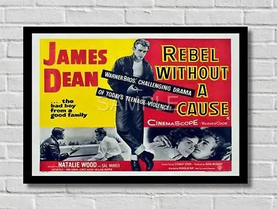 Vintage Rebel Without A Cause James Dean Movie Film Poster Print Picture A3 A4 2 • £4.99