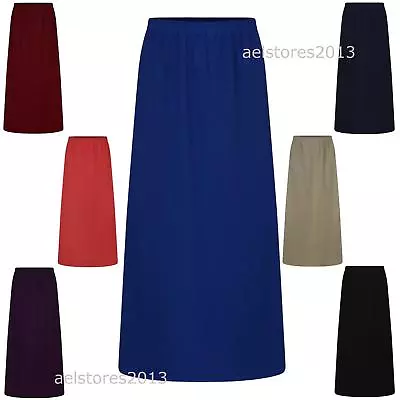 Girls Maxi Teenager Long Skirt Kids Childrens Abaya School Skirts New 7-13 Years • £6.99