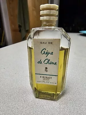 F. Millot Vintage Crepe De Chine Eau De Cologne Perfume 4oz 90% Full France • $9.99