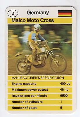 Top Trumps Racing Motor Cycles. Germany Maico Moto Cross • $4.99