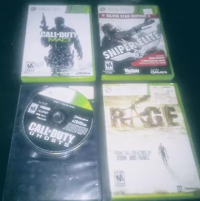 Xbox 360 War Games Call Of Duty Ghostmw3ragesniper Elite • $0.99