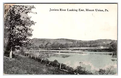 Early 1919- Juniata River - Mount Union Pennsylvania Postcard (Posted) **RPPC** • $5.25