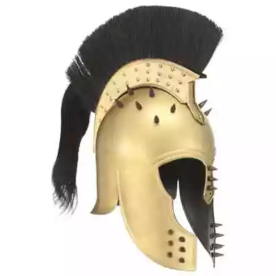 £90.26 • Buy Nice Greek Warrior Helmet Antique Replica LARP Brass Steel