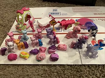 Lot Of (28 Pieces) My Little Pony 2” Ponies Wigs And Accessories G • $14