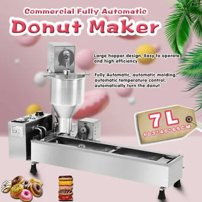 £882 • Buy Commercial Automatic Donut Maker Making Machine,Wide Oil Tank,3 Sets Mold