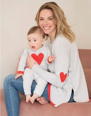 Seraphine Mama & Mini Matching Jumpers Hearts Size S 0-6 Months • £29.99