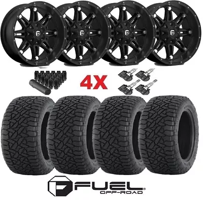 Fuel Black Wheels Rims Tires 285 70 17 Gripper At 5x135 Fit Ford F-150 33 • $1995