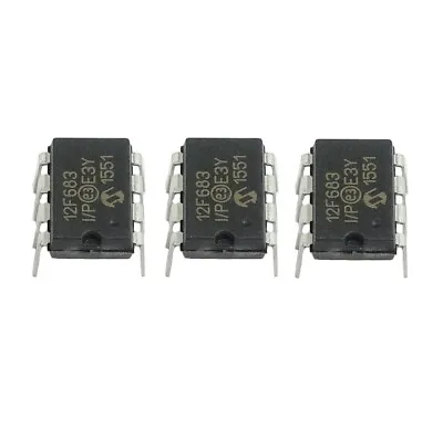 PIC12F683-I/P PIC12F683 DIP8 Microchip Mcu Flash 2KX14 Genuine 3 Pack  • $14.99